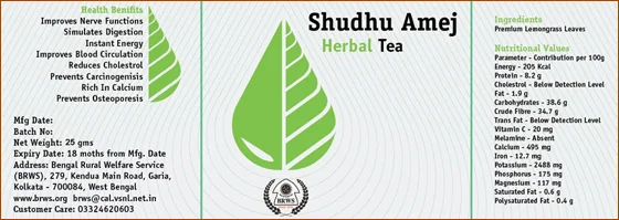 Herbal tea production